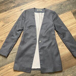 USHATAVA  Blazer Jacket, Gray SIZE XS